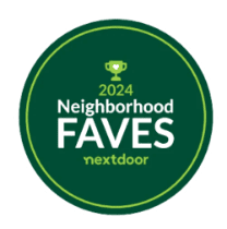 Nextdoor 2024 Neighborhood Faves logo.